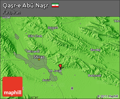 Political Map of Qaşr-e Abū Naşr