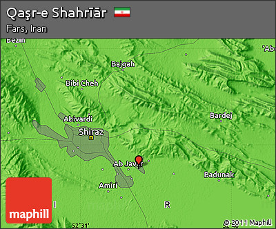 Political Map of Qaşr-e Shahrīār
