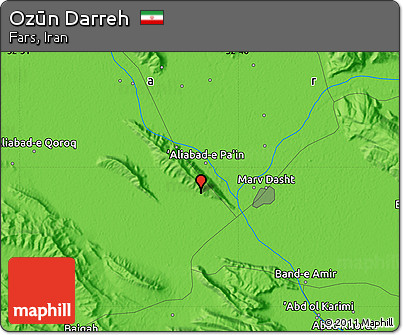 Political Map of Ozūn Darreh