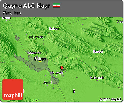 Political Map of Qaşr-e Abū Naşr