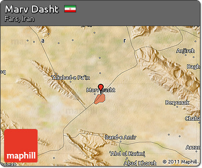 Satellite Map of Marv Dasht
