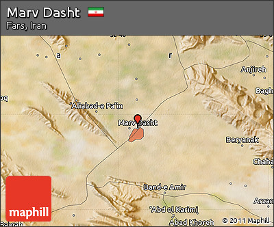 Satellite Map of Marv Dasht
