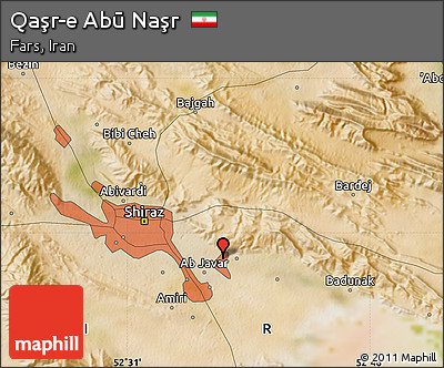 Satellite Map of Qaşr-e Abū Naşr