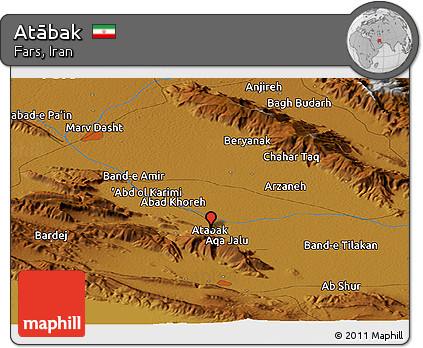 Physical Panoramic Map of Atābak