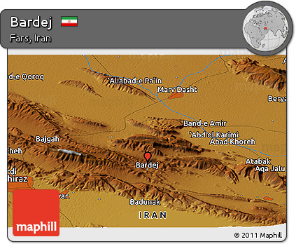 Physical Panoramic Map of Bardej