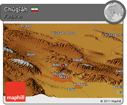 Physical Panoramic Map of Chūgīāh