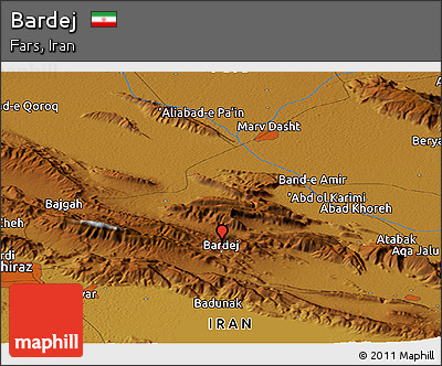 Physical Panoramic Map of Bardej