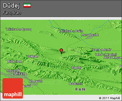 Political Panoramic Map of Dūdej