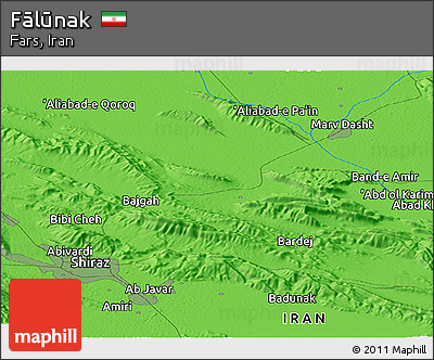 Political Panoramic Map of Fālūnak