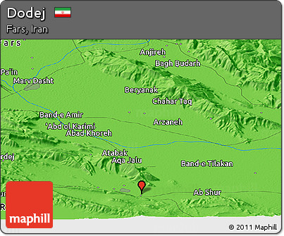 Political Panoramic Map of Dodej