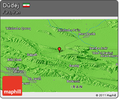 Political Panoramic Map of Dūdej
