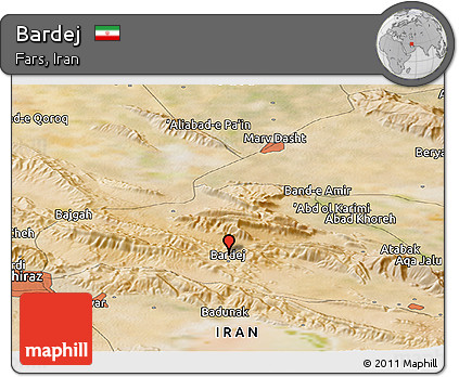 Satellite Panoramic Map of Bardej