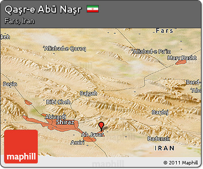 Satellite Panoramic Map of Qaşr-e Abū Naşr