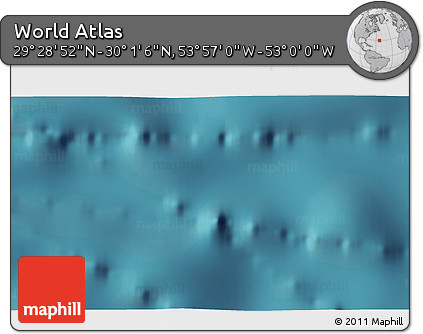 Satellite 3D Map of the Area around 29° 44' 59" N, 53° 28' 30" W