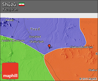 Political 3D Map of Shūzū
