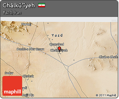Satellite 3D Map of Chālkū'īyeh