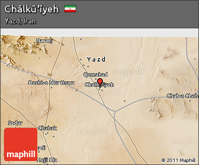 Satellite 3D Map of Chālkū'īyeh