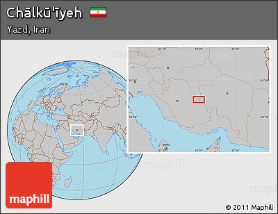 Gray Location Map of Chālkū'īyeh