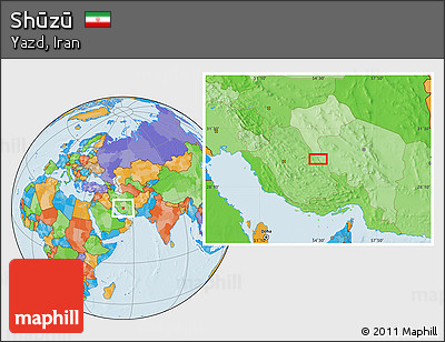 Political Location Map of Shūzū