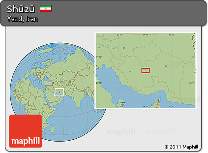 Savanna Style Location Map of Shūzū