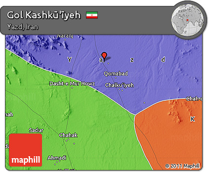 Political Map of Gol Kashkū'īyeh