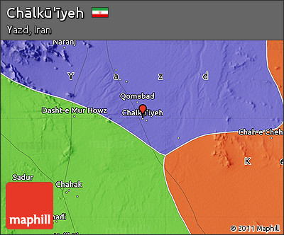 Political Map of Chālkū'īyeh