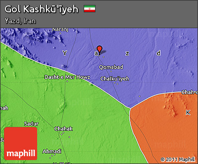 Political Map of Gol Kashkū'īyeh