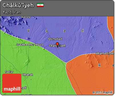 Political Map of Chālkū'īyeh