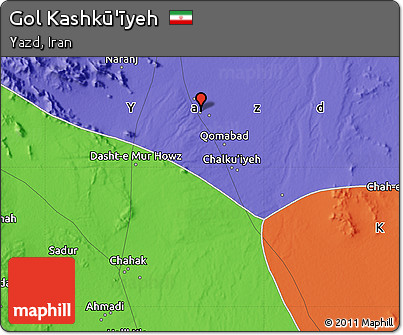Political Map of Gol Kashkū'īyeh