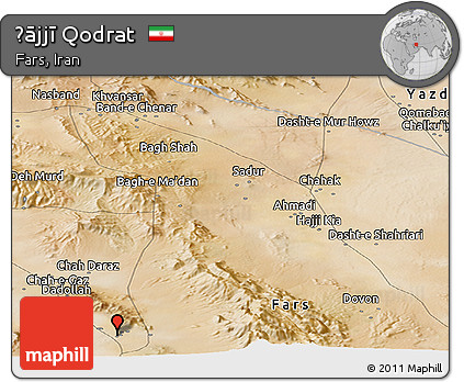 Satellite Panoramic Map of Ḩājjī Qodrat