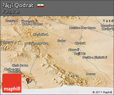 Satellite Panoramic Map of Ḩājjī Qodrat