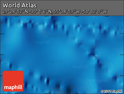 Physical Map of the Area around 29° 44' 59" N, 55° 10' 29" W