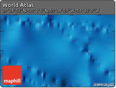 Physical Map of the Area around 29° 44' 59" N, 55° 10' 29" W