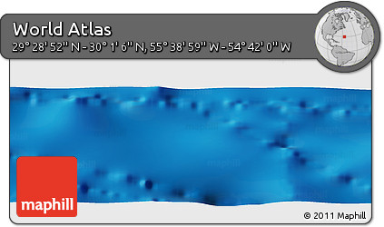 Physical Panoramic Map of the Area around 29° 44' 59" N, 55° 10' 29" W