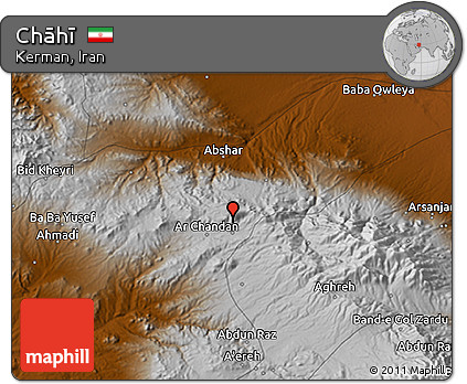 Physical 3D Map of Chāhī