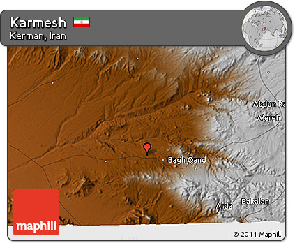 Physical 3D Map of Karmesh