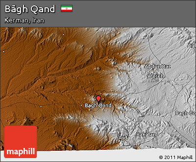 Physical 3D Map of Bāgh Qand