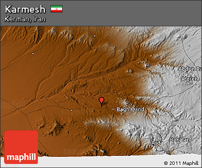 Physical 3D Map of Karmesh
