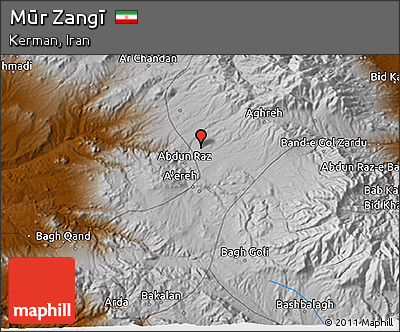 Physical 3D Map of Mūr Zangī