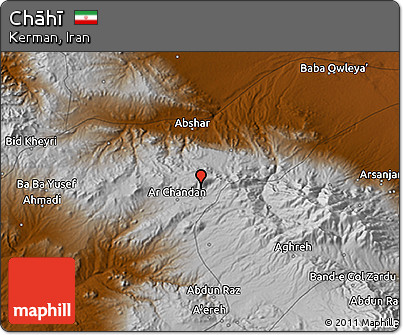 Physical 3D Map of Chāhī