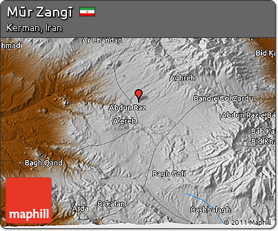 Physical 3D Map of Mūr Zangī
