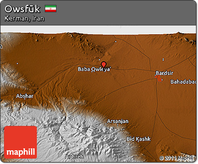 Physical 3D Map of Owsfūk