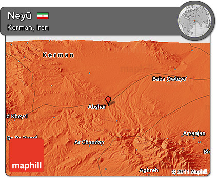 Political 3D Map of Neyū