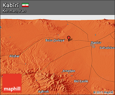 Political 3D Map of Kabīrī