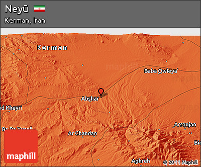 Political 3D Map of Neyū