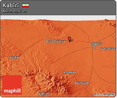 Political 3D Map of Kabīrī