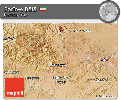 Satellite 3D Map of Barīn-e Bālā