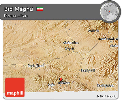 Satellite 3D Map of Bīd Māghū