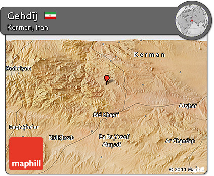 Satellite 3D Map of Gehdīj