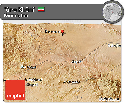 Satellite 3D Map of 'ūr-e Khūnī